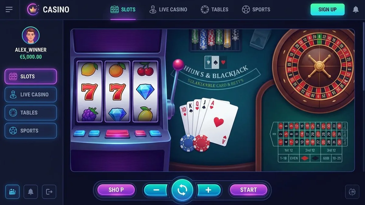 Giochi casino su Bizzo